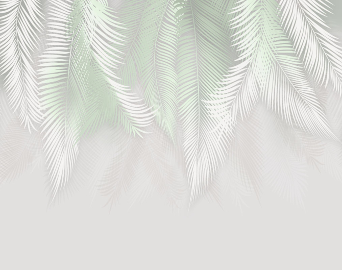 Фотошпалери фреска з листям