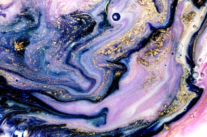 Фотошпалери Фіолетовий Fluid art