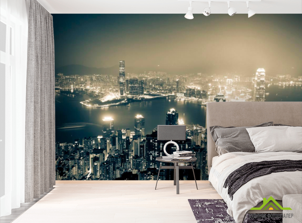 выбрать Фотошпалери Місто вода ніч Фотошпалери Сучасний місто на стіну
