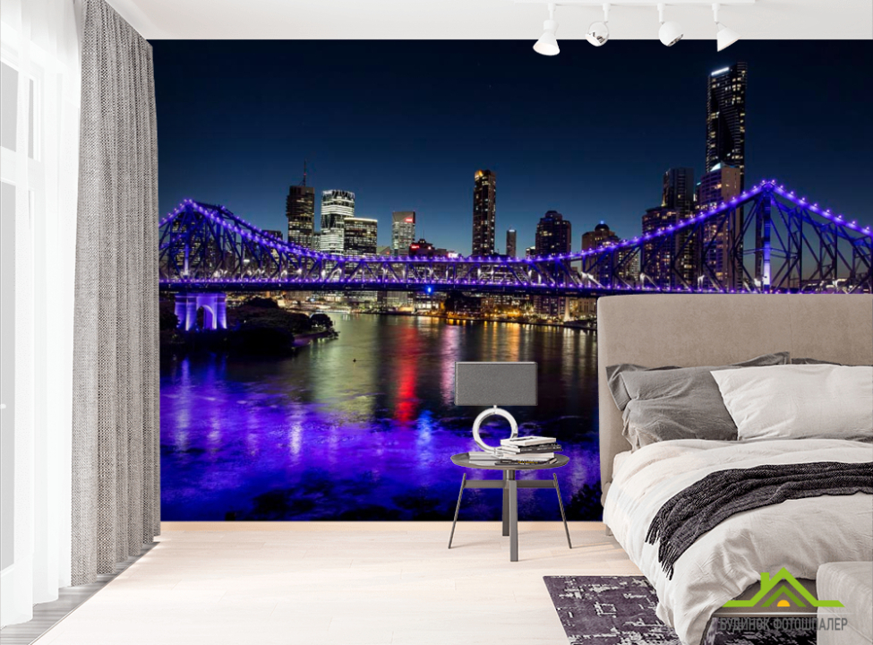 выбрать Фотошпалери Синій міст Фотошпалери Місто на стіну