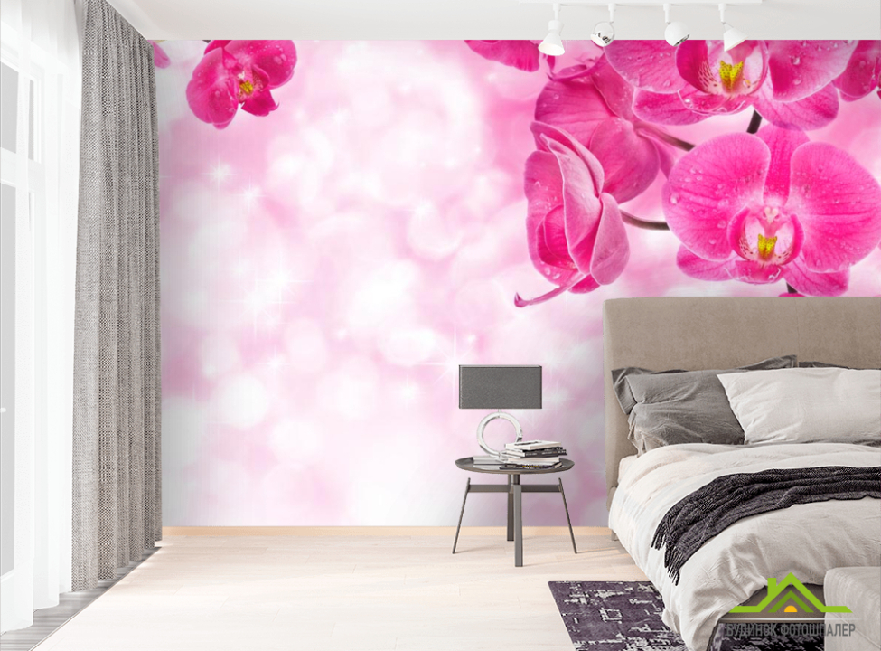 выбрать Фотообои Орхидеи розовые и вода Фотообои Цветы на стену