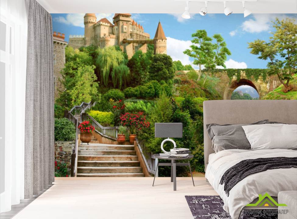 выбрать Фотошпалери Фреска з замком Фотошпалери Фрески на стіну