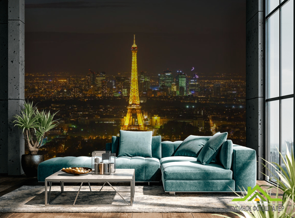 выбрать Фотошпалери нічний Париж Фотошпалери Париж на стіну