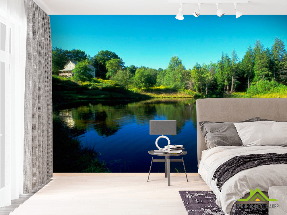 Фотообои Дом у озера