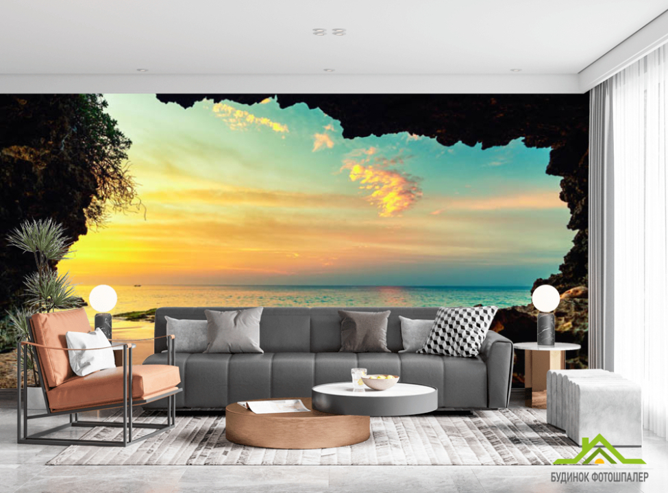 выбрать Фотообои Вид на мосркой закат Фотообои Расширяющие пространство на стену