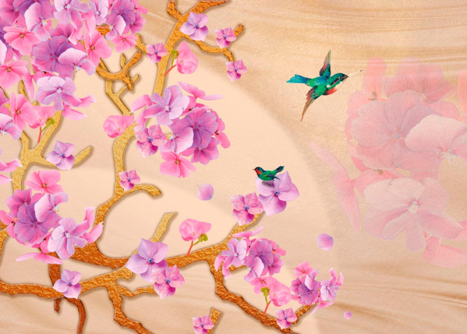 Фотообои Гортензии