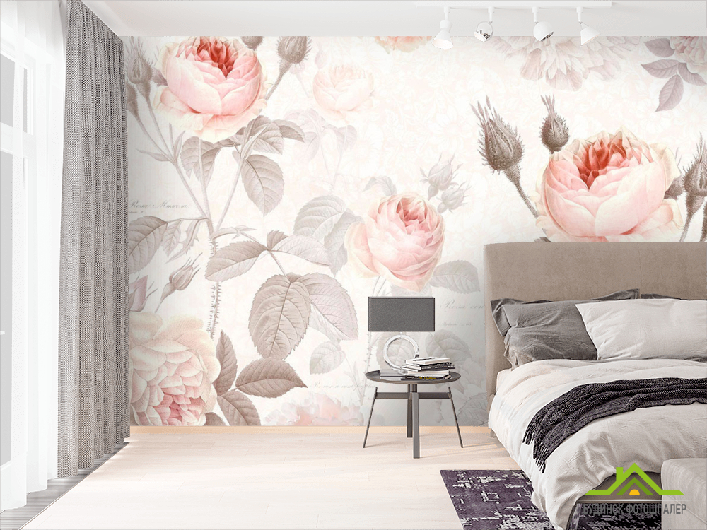 Фотошпалери Квіти пастель