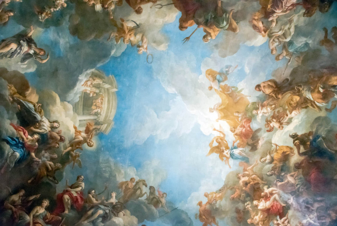 Фотошпалери Фреска стельова