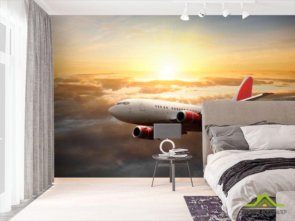 Фотошпалери Літак у небі