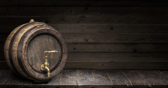 Фотошпалери бочка з краником