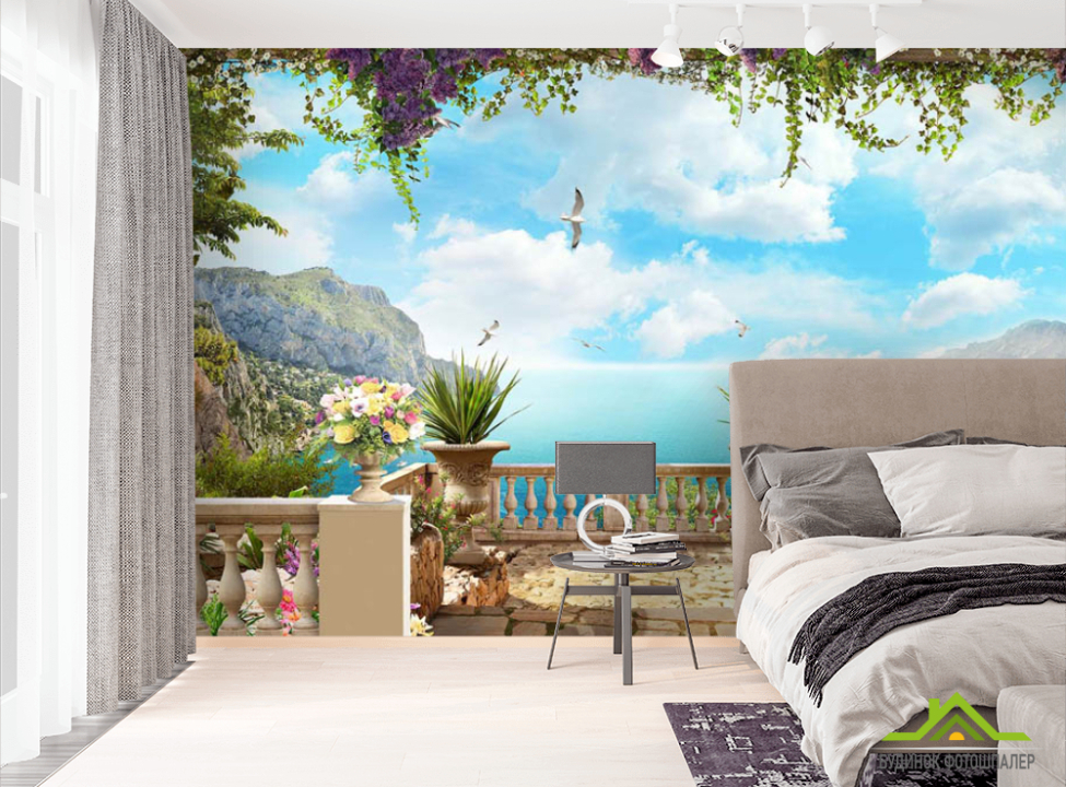 выбрать Фотошпалери Вид на море фреска Фотошпалери Фрески на стіну