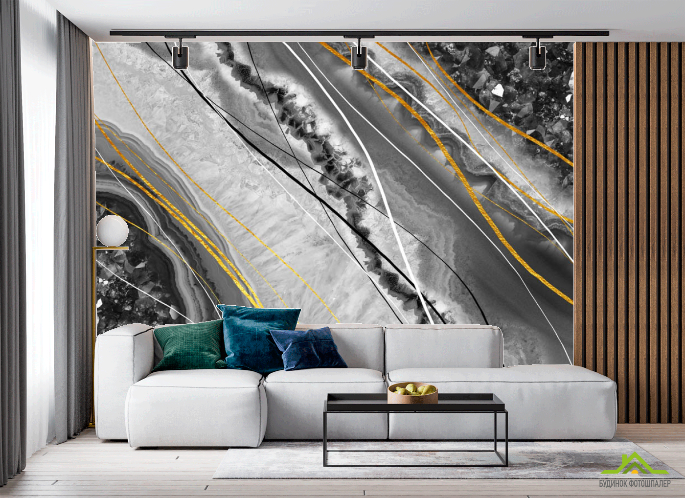 Фотообои Чб текстура камня