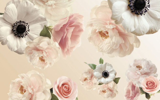 Фотошпалери Квіти вінтажні