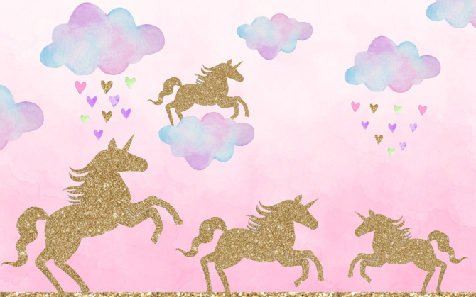 Фотошпалери Золоті конячки