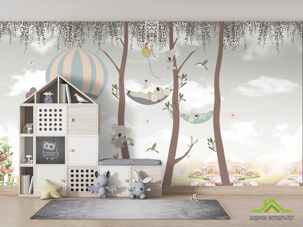 Фотообои Коалы в гамаке