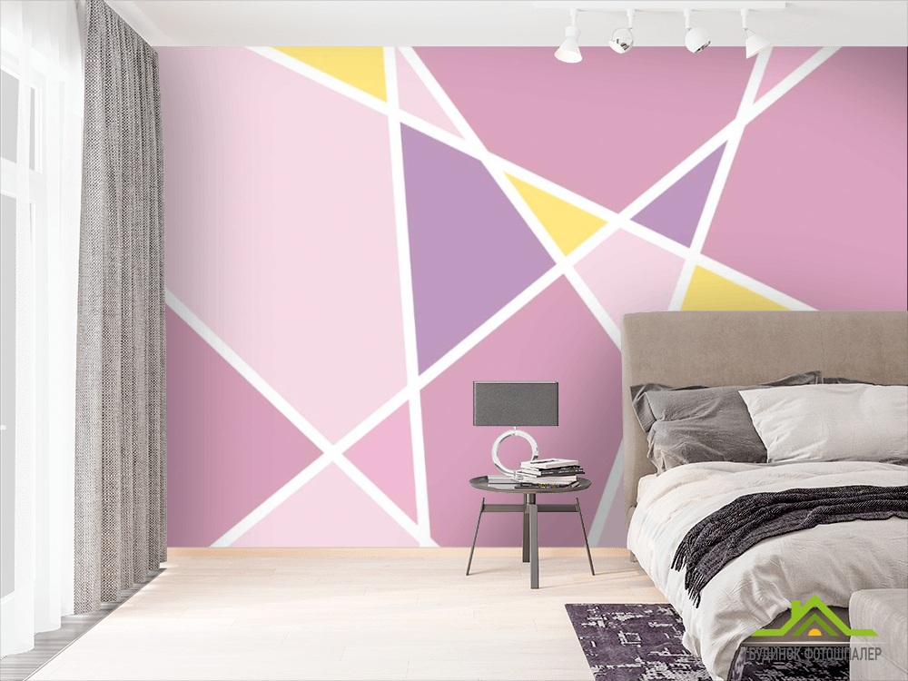 Фотошпалери Фіолетова геометрія