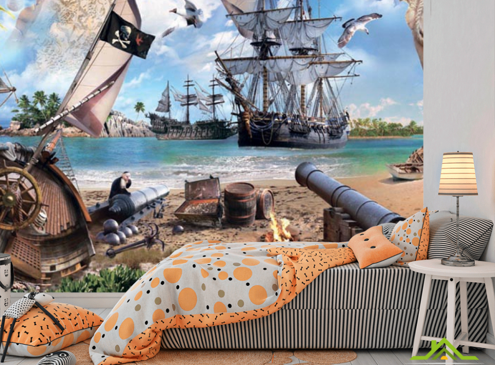 выбрать Фотообои Остров пиратов Фотообои в детскую на стену