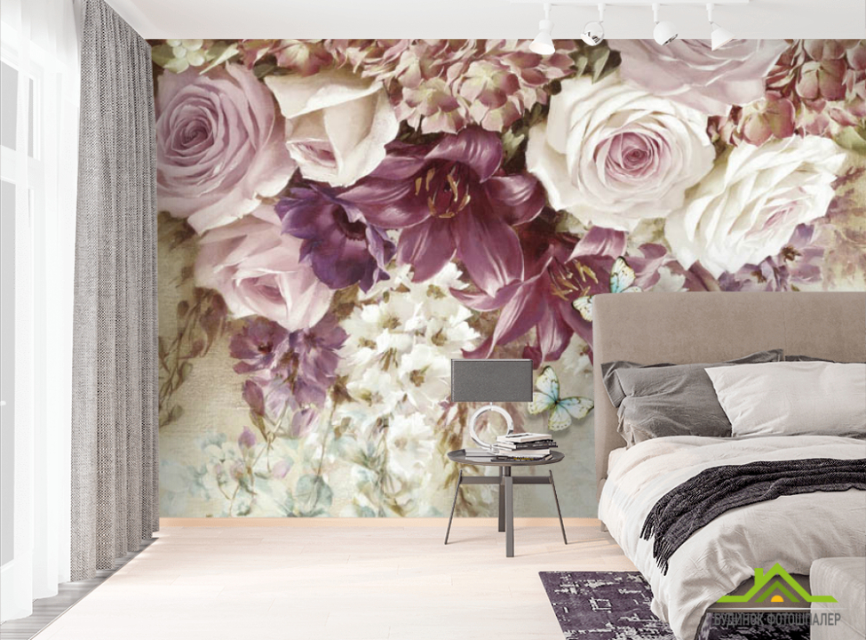 выбрать Фотошпалери асорті з квітів Фотошпалери Квіти на стіну