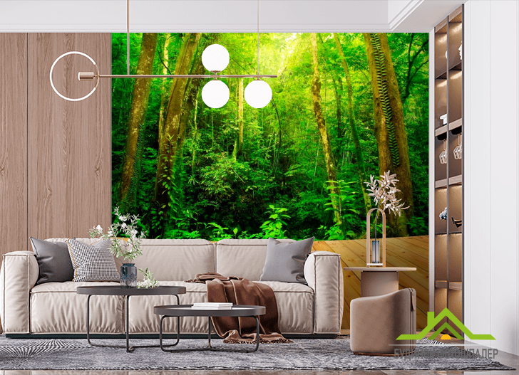 Фотошпалери Дошки, ліс