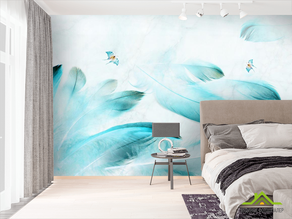 Фотошпалери Принт з пір'ям