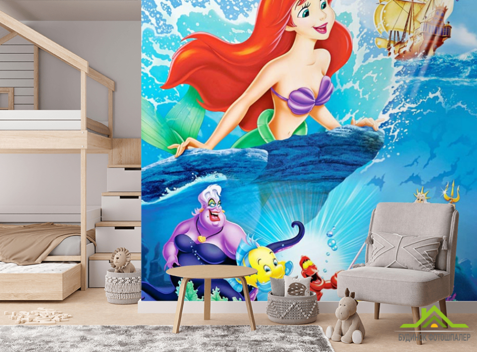 выбрать Фотошпалери Русалонька з друзями Фотошпалери Русалонька на стіну