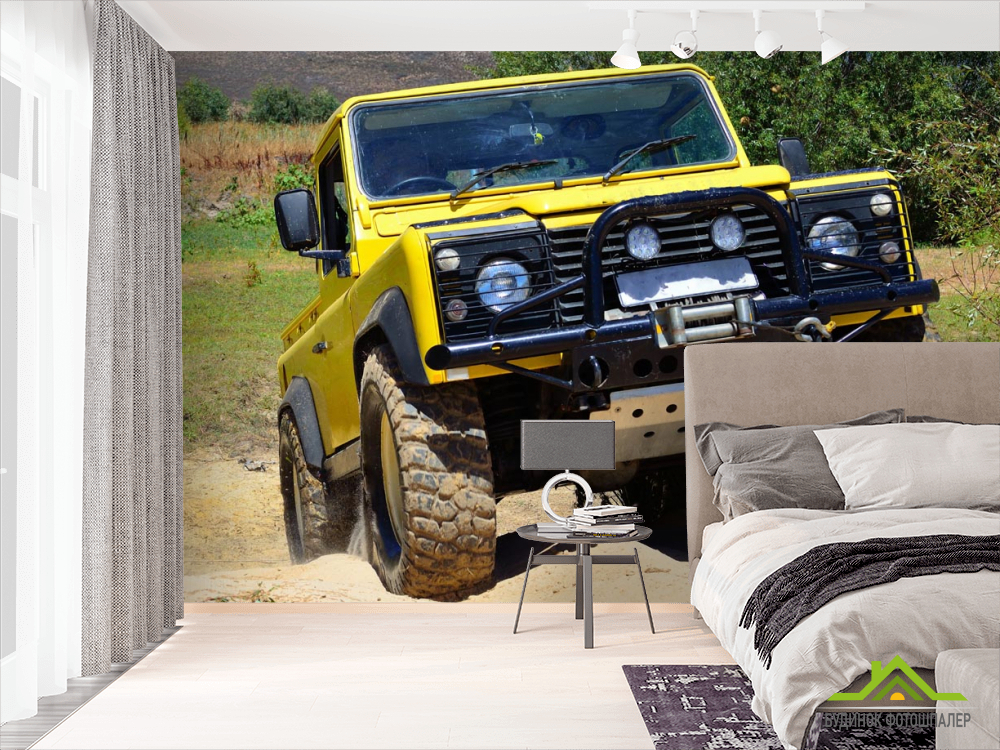 Фотошпалери жовтий позашляховик