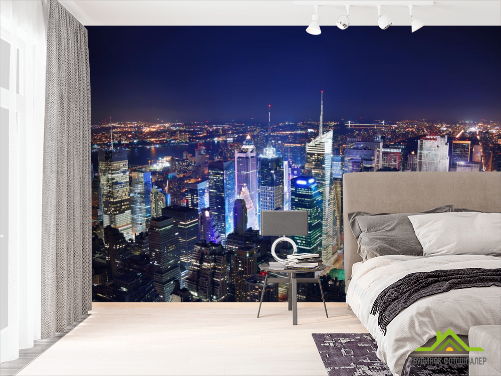 Фотошпалери вечірній мегаполіс