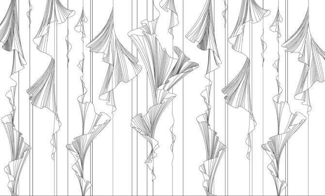 Фотошпалери векторні візерунки на білому тлі