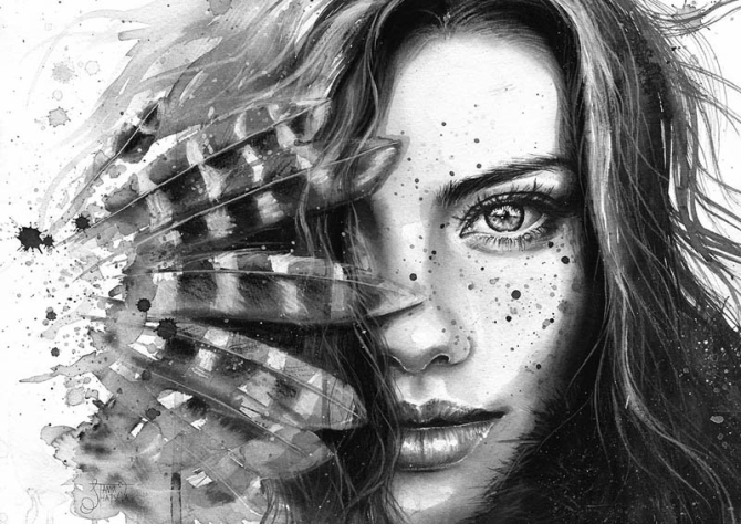 Фотообои Девушка в стиле лофт