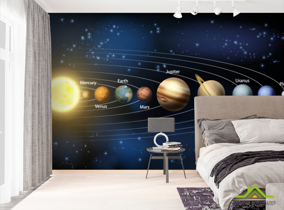 выбрать Фотошпалери Планети в космосі Фотошпалери Космос на стіну