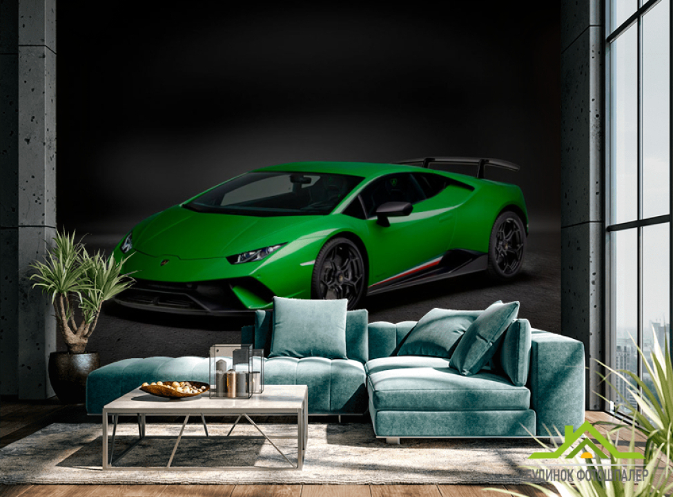 выбрать Фотошпалери Зелена машина Фотошпалери Транспорт на стіну