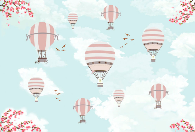 Фотошпалери Милі повітряні кулі