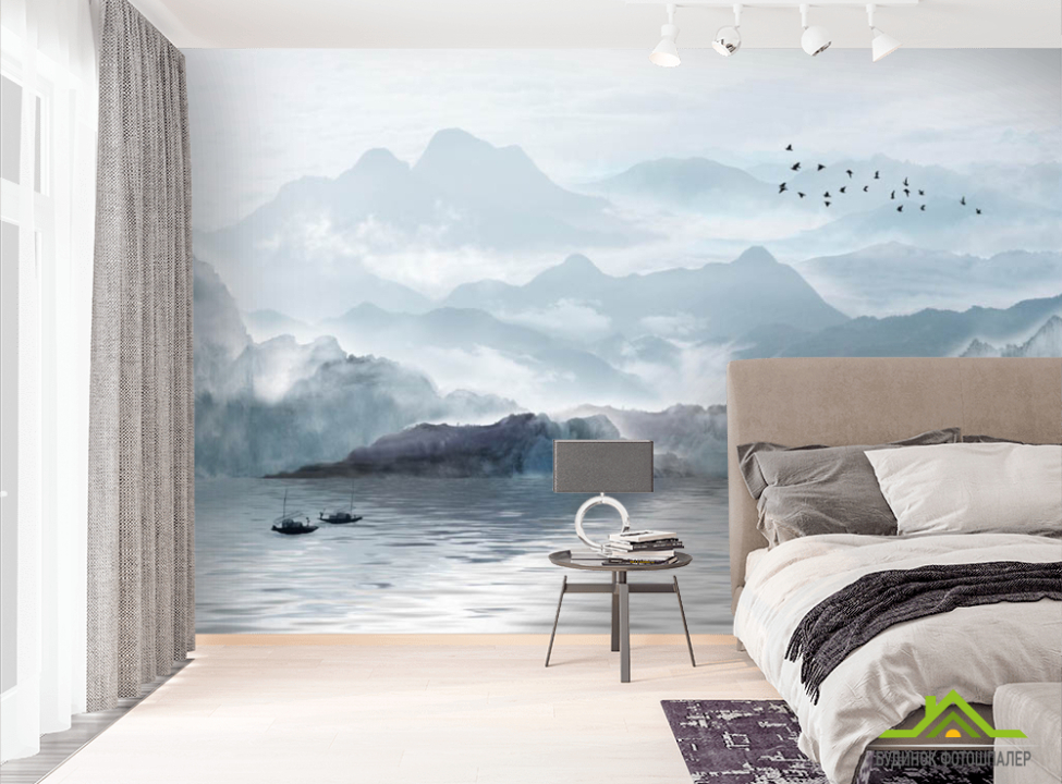 выбрать Фотошпалери Каскадні гори в тумані Фотошпалери Абстракція на стіну