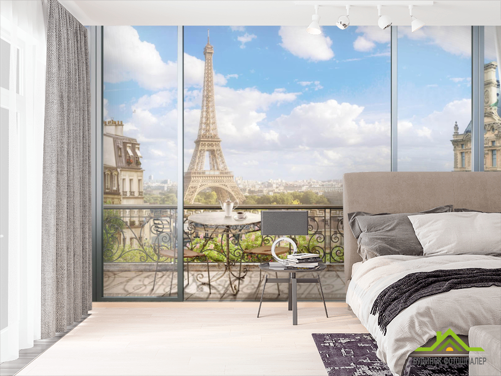 Фотошпалери Вид з вікна на Париж