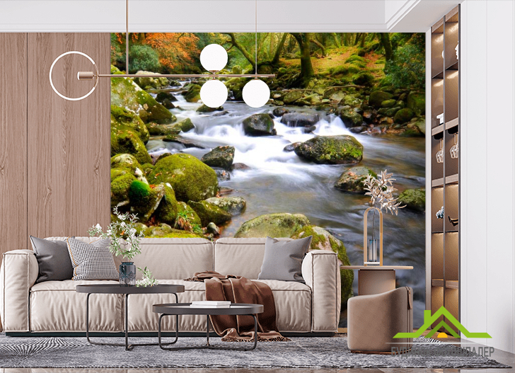 Фотообои Камни, мох