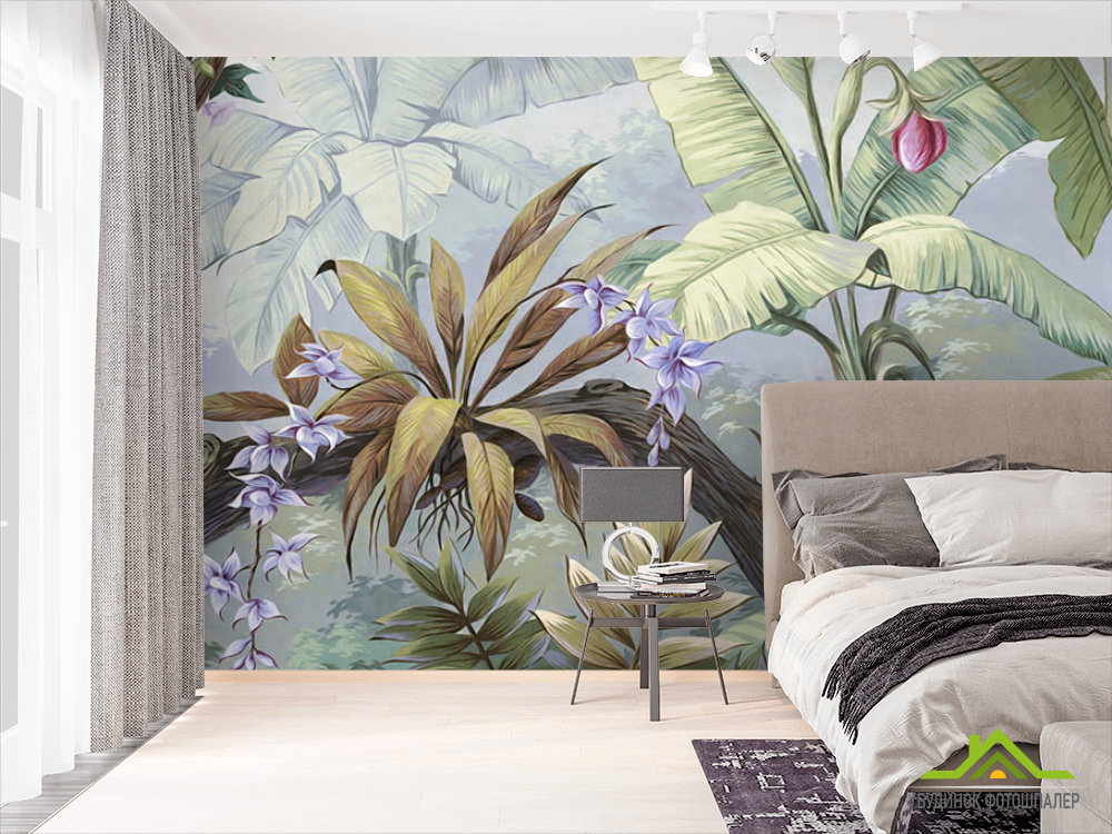 Фотошпалери Тропічні листя дикої природи