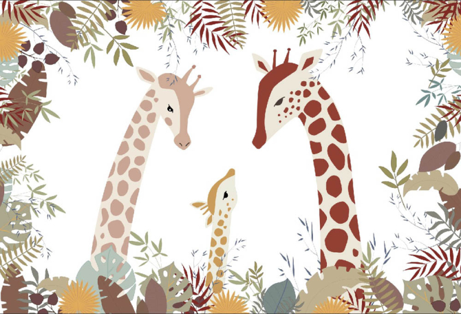 Фотошпалери жирафи