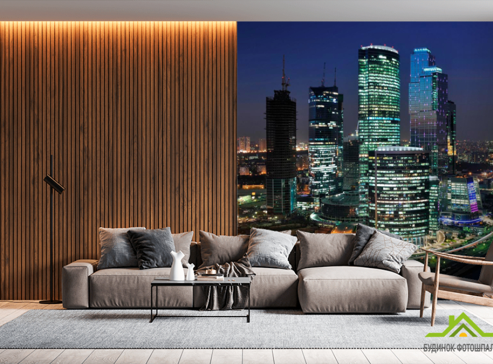 выбрать Фотообои Высотки Чикаго машины Фотообои Современный город на стену