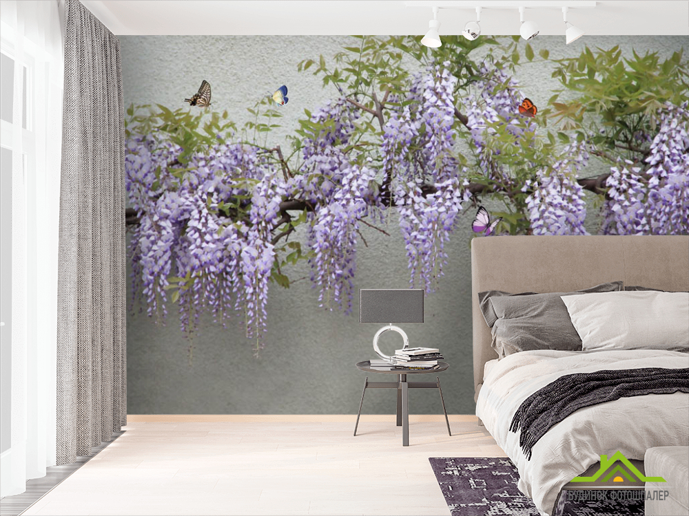 Фотошпалери Гліцинія