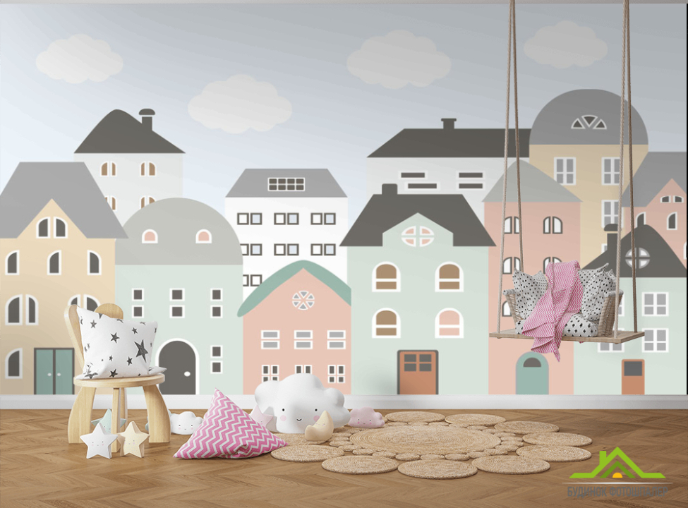 выбрать Фотообои Домики Фотообои в детскую на стену