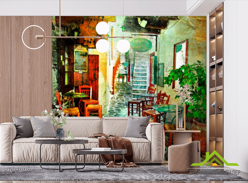 выбрать Фотошпалери Вуличне кафе Фотошпалери Вулиці на стіну
