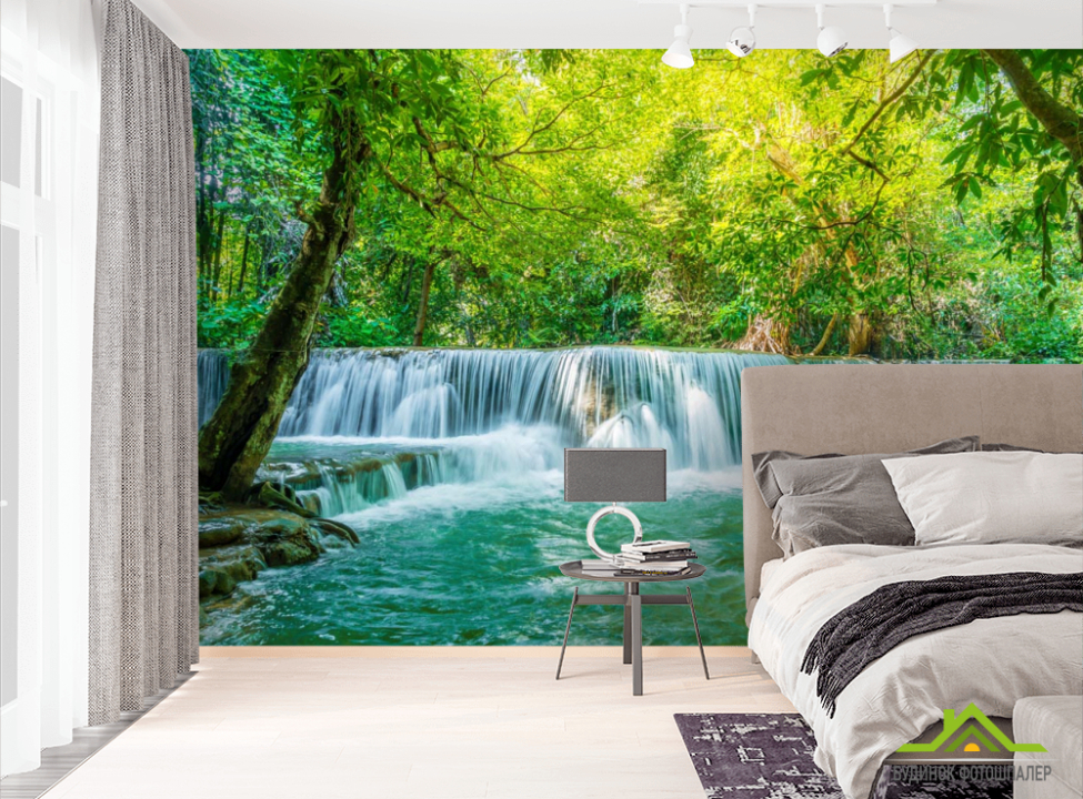 выбрать Фотошпалери бірюзовий водоспад  на стіну