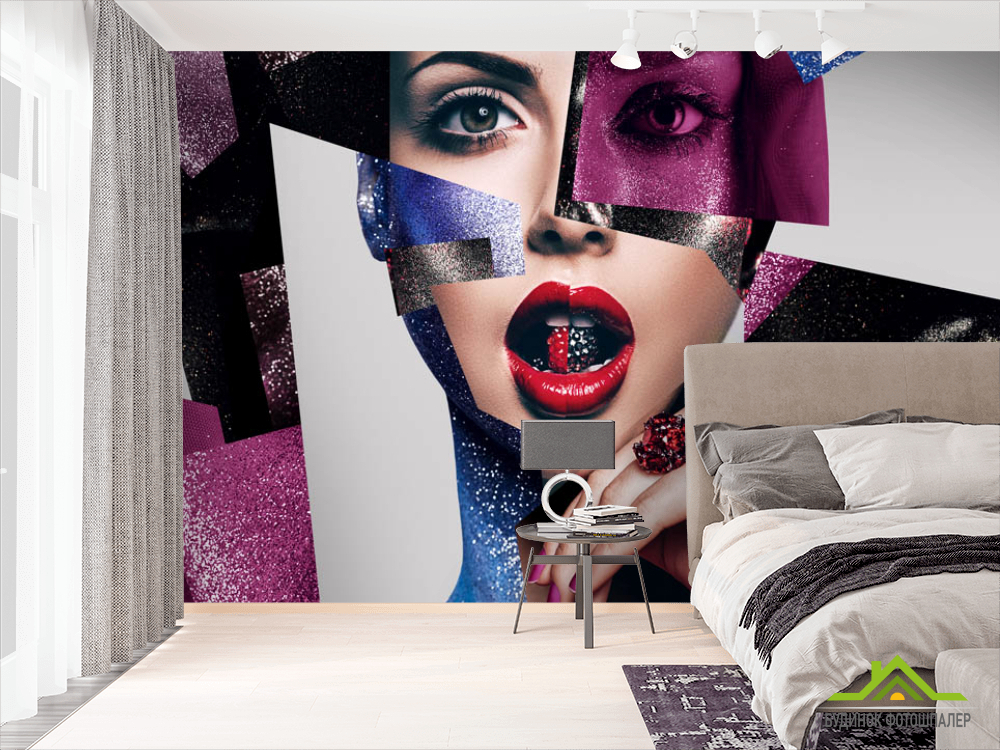 Фотообои Красивая девушка в салон красоты