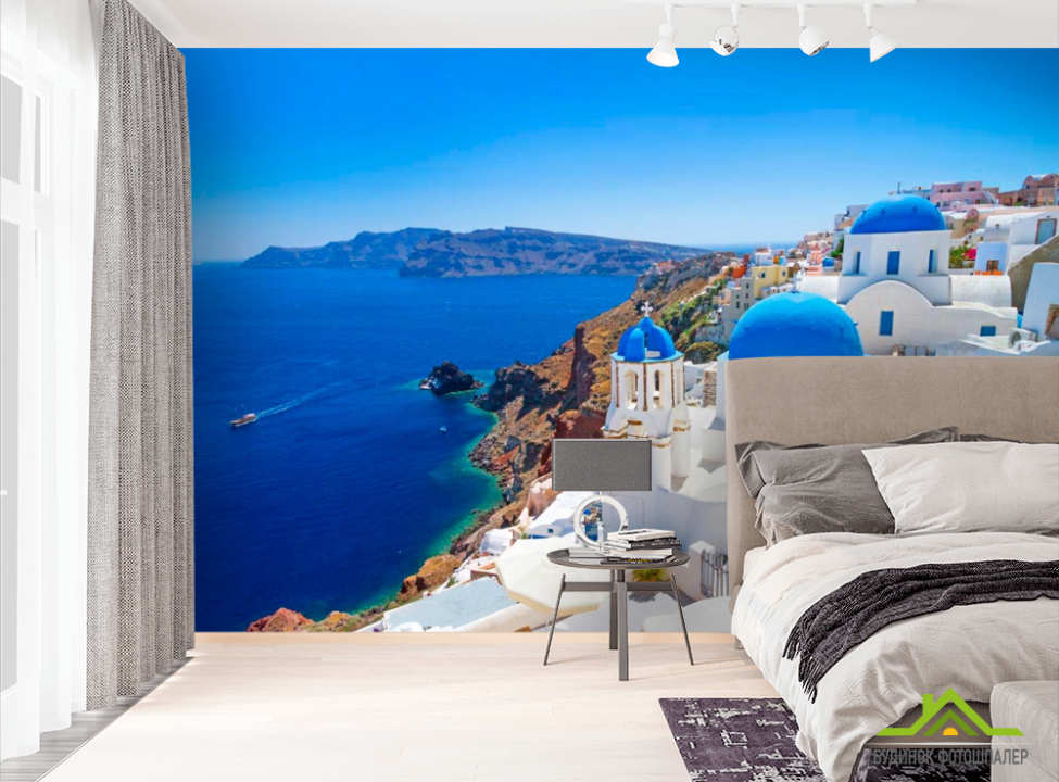 выбрать Фотообои о. Санторини, Греция Фотообои Греция на стену