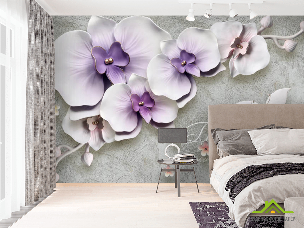 Фотообои фарфоровые цветы