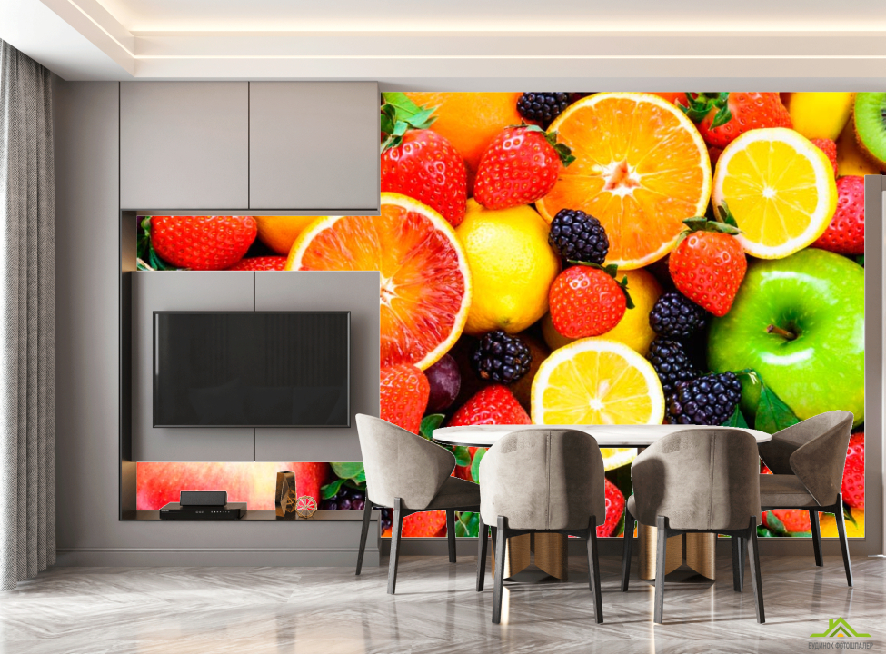 выбрать Фотошпалери Фрукти Фотообої на кухню на стіну