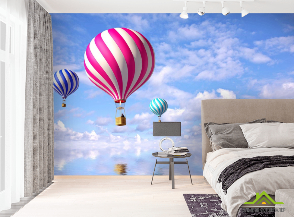 выбрать Фотошпалери Повітряні кулі в небі Фотошпалери Природа на стіну