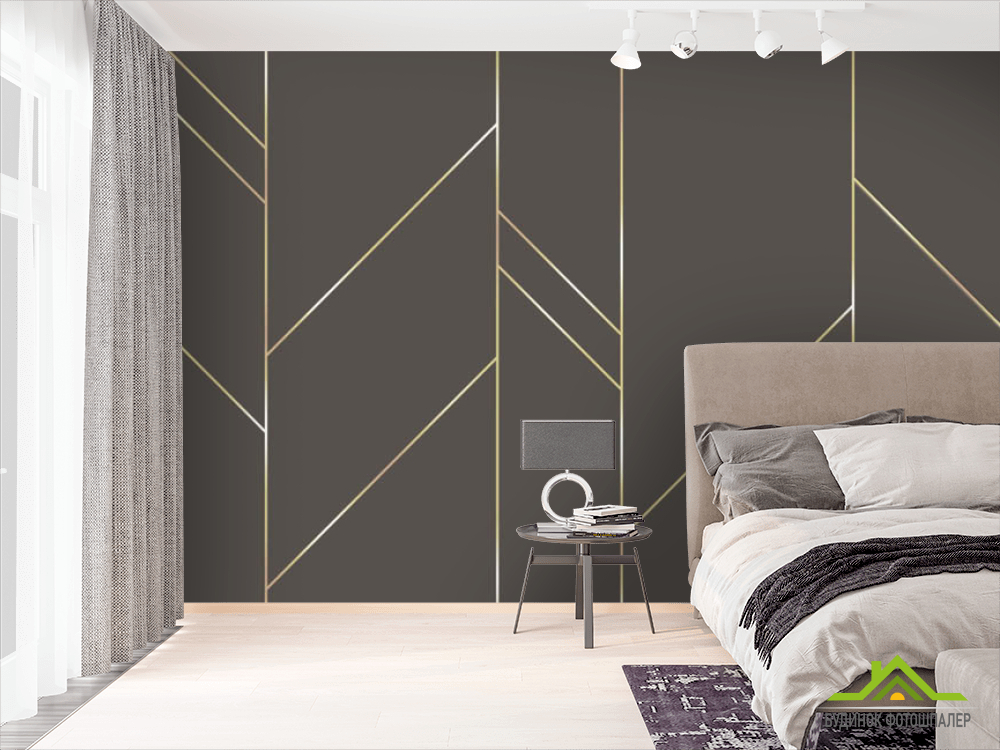 Фотошпалери коричнева стінка 3d