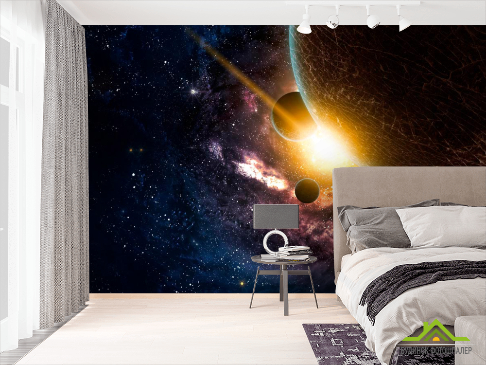 Фотошпалери Галактика і планети