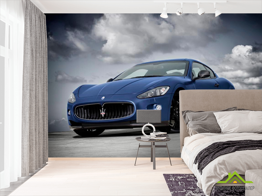 Фотошпалери Синя машина